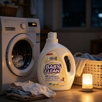 Deterjen Cair Pakaian Bayi Sekali Pakai 2L Berbahan Dasar Tumbuhan Biodegradable Hipoalergenik Lembut untuk Perawatan Kulit Bayi