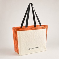 Vente en gros de sacs fourre-tout à poignée recyclée tissés en PP imprimés sur mesure sacs à provisions promotionnels réutilisables à bandoulière laminée SL