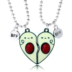 Collier magnétique tendance en forme d'avocat pour couple, cadeau de Saint-Valentin, collier assorti pour l'amour à distance, pendentifs mode, cadeau - Product Image 1