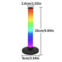 Barra de Luz Ambiental RGB para Sala de Juegos, Sincronización con Música, Lámpara de Ritmo con Sensor de Sonido, Retroiluminación para Monitor de Computadora, TV, Decoración de Escritorio, CE RoHS