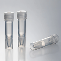 Flacons cryogéniques pour cellules de 0,5 ml, 15 ml, 20 ml, 50 ml avec capuchon codé par couleur, tube de stockage cryogénique conique rond avec joint annulaire pour la congélation