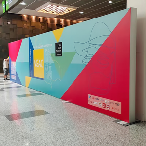 ป้ายโฆษณาแบบตั้งพื้น LED พร้อมโครงอะลูมิเนียม ผ้าไฟส่องสว่าง ดีไซน์สองด้านแบบกำหนดเองของ Skyland - Product Image 1