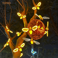 Luces LED 3D para jardín al aire libre IP 65 Motif gigante iluminar colmena de abejas para Navidad decorar Parque eventos vacaciones