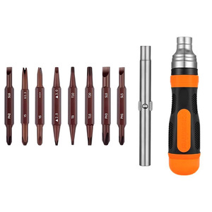 <b>Screwdriver</b> <b>Set</b> 8 In 1 Magnetic Phillips Flathead Industrial Grade Anti Slip Handle Insulated <b>Bits</b> - Product Image 1