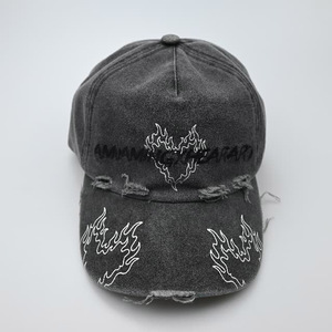 100% coton casquette de Baseball hommes femmes <span class=keywords><strong>Vintage</strong></span> lavé en détresse chapeaux sergé réglable Hip Hop chapeau non structuré 5 panneaux papa chapeau - Product Image 4