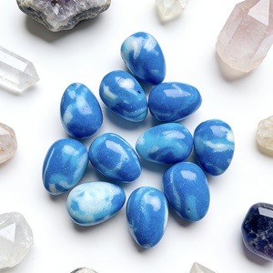 Vente en gros de pierres d'énergie en cristal d'œuf de Larimar artificiel poli de haute qualité, tendance mode, idéal pour offrir, emballage sécurisé, Crystalhola - Product Image 6