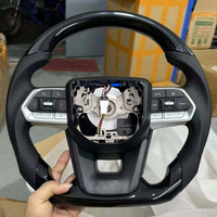 Volant sport en fibre de carbone et cuir pour Corolla LC300 Hilux N70 Fortuner Land Cruiser, personnalisable