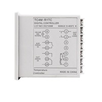 Controlador digital inteligente de temperatura PID para máquina de sellado de contenedores de alimentos, doble salida, entrada múltiple, 72x72 SSR, TC4M