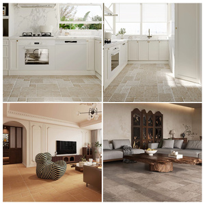 Carreaux de sol en céramique de pierre <span class=keywords><strong>calcaire</strong></span> style vintage, effet vieilli, <span class=keywords><strong>noir</strong></span> antique, pour boutique, gîte, cour et balcon, épaisseur 8,5 mm, style rétro - Product Image 3