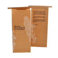 Sacs en papier kraft de luxe écologiques avec logo personnalisé, résistants à la graisse pour l'emballage alimentaire - pour sucre, pizza, options de lamination et gravure