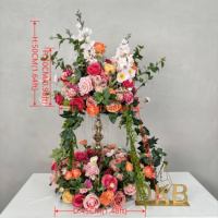 Arrangement floral vert, centre de table pour mariage, boule de fleurs pour événements de mariage, décoration pour mariage, maison, hôtel, villa, fête