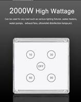 Interrupteur mural tactile intelligent Tuya Wifi 2026 avec panneau en verre, compatible Alexa, sans fil neutre, 1/2/3/4 gangs, norme UE