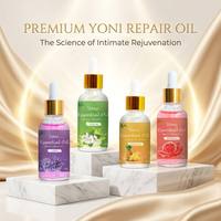 Huile de resserrement vaginal 30 ml sous marque privée, 100 % biologique, pH équilibré, plusieurs senteurs, lot