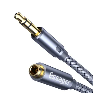 Essager 2021 Monster Shining High-End Verlengde 3.5Mm Mannelijke Naar Vrouwelijke Audiokabel 1 M 2M 3M 5M Kabelaudio