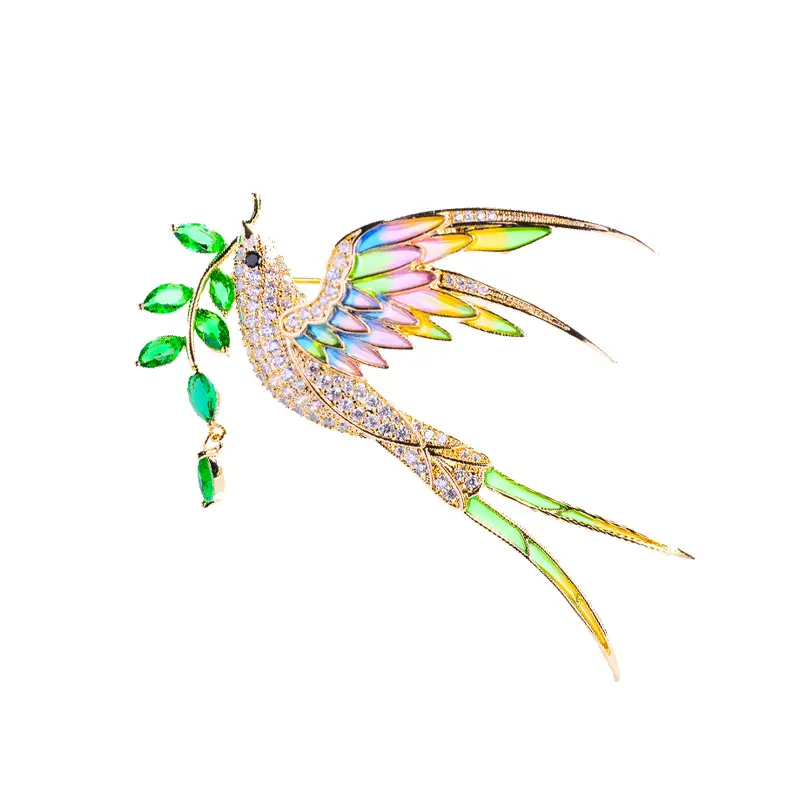 ZHIWEI new national style fashion swallow return swallow brooch willow branch clothing brooch