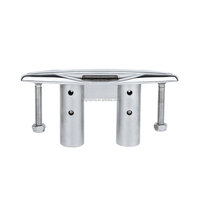 En gros, Cale d'amarrage escamotable encastrée en acier inoxydable 316, poli miroir, pour pont de yacht, matériel de fixation de cordes