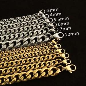 Cadena de Titanio Ajustable, Estilo Hiphop, Delicada, Resistente al Deslustre, de Acero Inoxidable 316L, Chapada en Oro PVD de 14k y 18k, para Hombres y Mujeres - Product Image 2