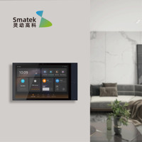 Thermostat intelligent WiFi multifonctionnel Zigbee de 10 pouces avec écran tactile au design rétro et interrupteur de contrôle de scène