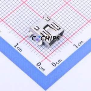 UB-M5BR-G14-4S(LF)(SN) USB Connector SMD Connector ( Connector Type: Mini-B )( Protocol Standard: USB 2.0 )( Gender: Female ) - Product Image 1