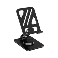 Nouveau Support de Téléphone Portable Métallique Pliable et Réglable à Rotation 360° pour Bureau 2023
