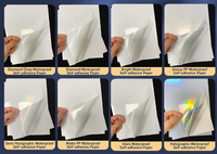 A4 PP perla vinilo personalizado autoadhesivo papel fotográfico pegatina impermeable brillante mate resistente al calor diseño DIY