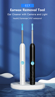 Caméra endoscopique sans fil avec lumière LED et Wi-Fi - Outil de nettoyage rechargeable pour le nettoyage des oreilles