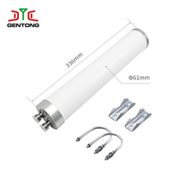 Antena WiFi Omnidireccional MIMO de Alta Ganancia 8dBi 2.4G 5.8G de Doble Polaridad con Conector N-hembra de Fibra de Vidrio IP67 y Montaje de Tornillo Gentong