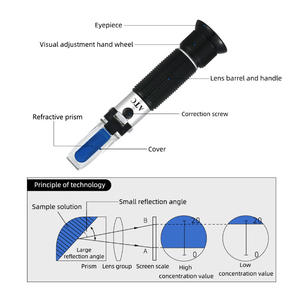 Hand refrakto meter Salino meter Salz konzentration messgerät 0-28% Salzgehalt Refrakto meter Salz hydro meter - Product Image 2