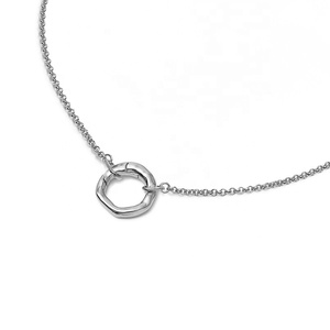 Collier infini simple à chaîne fine de haute qualité, nouveau modèle de mode délicate, vente en gros 2025 - Product Image 4