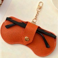 Étui à lunettes en cuir souple - Design imprimé tendance pour le rangement et la protection des lunettes de soleil Utilisation quotidienne