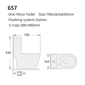 Kidoir Baño <span class=keywords><strong>Wc</strong></span> Inodoro de una pieza Montado en el piso S Trap Double Storm Wash Inodoro de cerámica con Válvula angular y manguera - Product Image 6