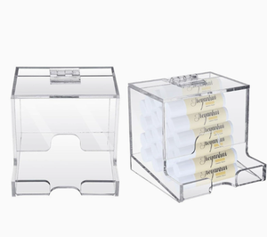 Dispensador de Bálsamo Labial Portátil em Acrílico Transparente Moderno, Suporte para Batons e Glosses, Organizador de Óleos Essenciais - Product Image 4