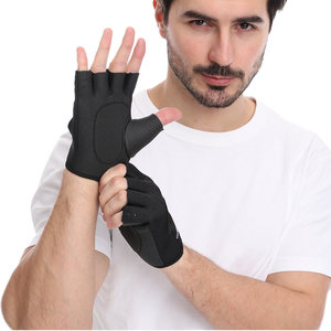 Guantes de Ciclismo de poliéster transpirables de medio dedo, guantes de Fitness absorbentes de golpes para levantamiento de pesas, deportes al aire libre, entrenamiento deportivo - Product Image 3