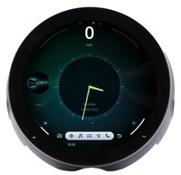 Lecteur DVD de voiture 11,6 pouces, autoradio Android, écran tactile, navigation GPS, CarPlay pour BMW Mini F56 2014-2016 - Sortie d'air non elliptique