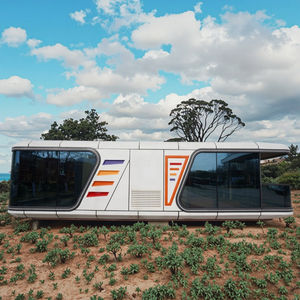 Mini Casa Capsula su Ruote, Insonorizzata, Prefabbricata in Acciaio, per Ufficio, Magazzino, <span class=keywords><strong>Palestra</strong></span> - Product Image 2