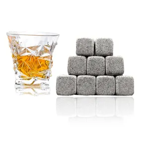 高品质可重复使用的保持饮料威士忌冷石花岗岩冰块石