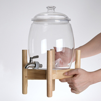 Distributeur de boissons en plastique PET de 3 L, robinet à boire direct, récipient à thé au citron et aux fruits célèbre sur Internet, service libre, seau à cola et à bière