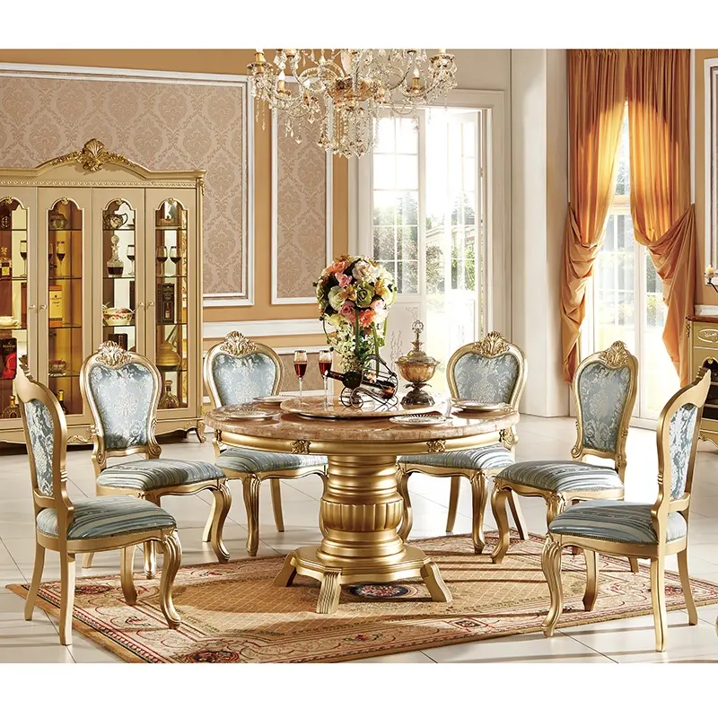 Luxury Design Good Price Wooden Dining Table Set Dining Table and Chairs