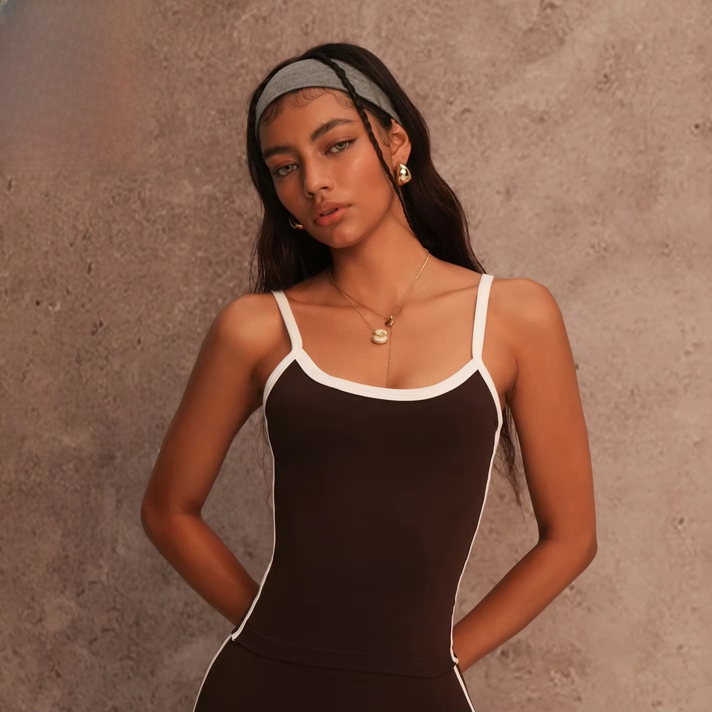 Women's Breathable Seamless Spandex/Nylon Spring/Summer Colorblock Sports Bra Yoga Tank Top Quick-Dry Nude Feel Outdoor Fitness