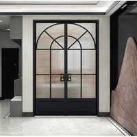 Puerta Interior de Aluminio y Vidrio con Diseño Moderno en Forma de Arco PENJOY, Decoración Interior
