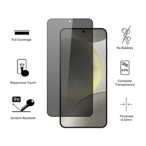 อุปกรณ์ป้องกันหน้าจอเพื่อความเป็นส่วนตัวแบบกระจกเทมเปอร์2.5D สำหรับ <span class=keywords><strong>Samsung</strong></span> Galaxy S25/S24 - Product Image 3
