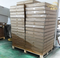 Placage contemporain de noyer de chêne avec les panneaux acoustiques en bois de place de mur de lamelle de feutre noir panneaux de mur insonorisants de 600mm x de 600mm