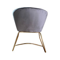 Fauteuil individuel italien pour salon Baxter Bruxelles, structure en acier, tissu en daim, style nordique, canapé individuel, mobilier