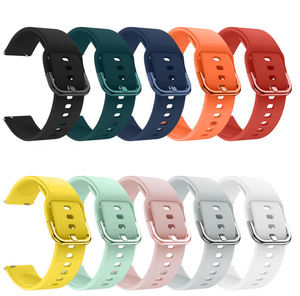 Pulsera deportiva de color sólido de 20mm y 22mm para <span class=keywords><strong>Samsung</strong></span> para Galaxy Watch <span class=keywords><strong>Active</strong></span> <span class=keywords><strong>2</strong></span> 40/44mm 3 41mm para Huawei <span class=keywords><strong>Smartwatch</strong></span> hecha de duradero - Product Image 2