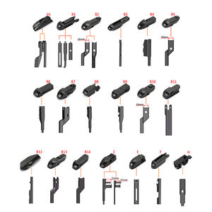 Escobilla Limpiaparabrisas Universal HESITE de Caucho Sintético con 19 Adaptadores Disponibles de 14-28 Pulgadas para el 98% de los Vehículos, <span class=keywords><strong>Precio</strong></span> de Fábrica - Product Image 6