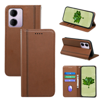 Étui portefeuille magnétique en cuir PU avec porte-cartes pour Redmi A5, A4, 14C, A3 Pro, 15C, European 15C, 15 Note, 15 Pro+, 15 Pro