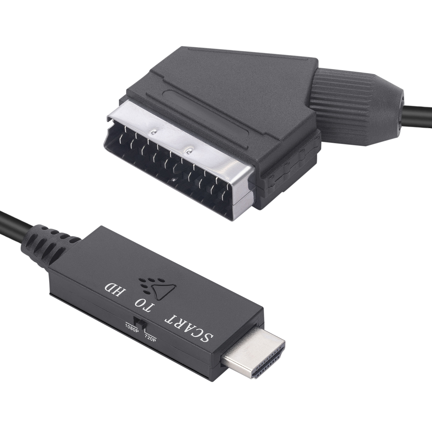 Scart naar HDMI Converter, Scart naar HDMI Adapter 720P 1080P Scart naar HDMI Converter, Scart naar HDMI Adapter 720P 1080P