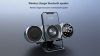10W Draadloze Oplader Speaker High Bass Muziekdoos Full Range Draadloze Telefoon Speaker Rgb Licht Speaker Home Decoratie Nachtlampje