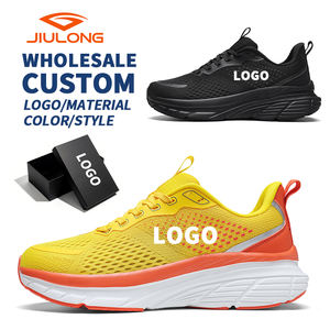Chaussures de course à bout large, respirantes, avec semelle extérieure en mesh, pour hommes, amortissantes, antidérapantes, chaussures de sport pour logo personnalisé - Product Image 1