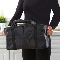 Sac de transport portable pour autocuiseur, filet en maille interne qui maintient le pot en place pour les voyages, les pique-niques en plein air, noir